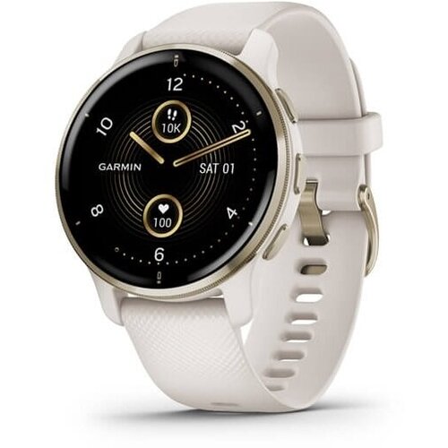 Умные часы Garmin Venu 2 Plus Cream Gold Stainless Steel Bezel with Ivory Case and Silicone Band 4739000₽