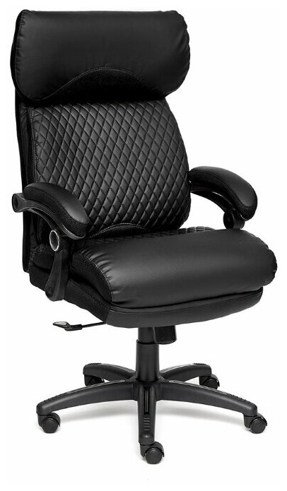 Кресло компьютерное Tetchair CHIEF кож/зам/ткань, black