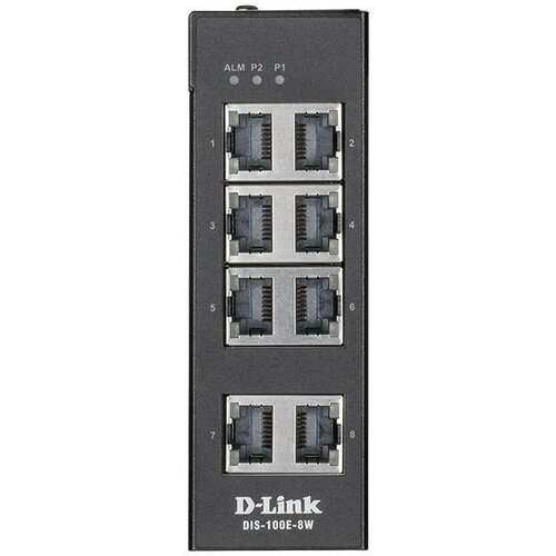 D-Link DIS-100G-8WA1A Промышленный неуправляемый коммутатор с 8 портами 101001000Base-T 3129500₽
