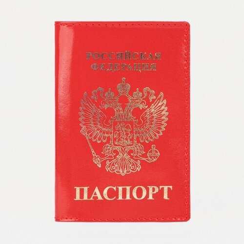 обложка для паспорта цвет алый Обложка для паспорта , красный