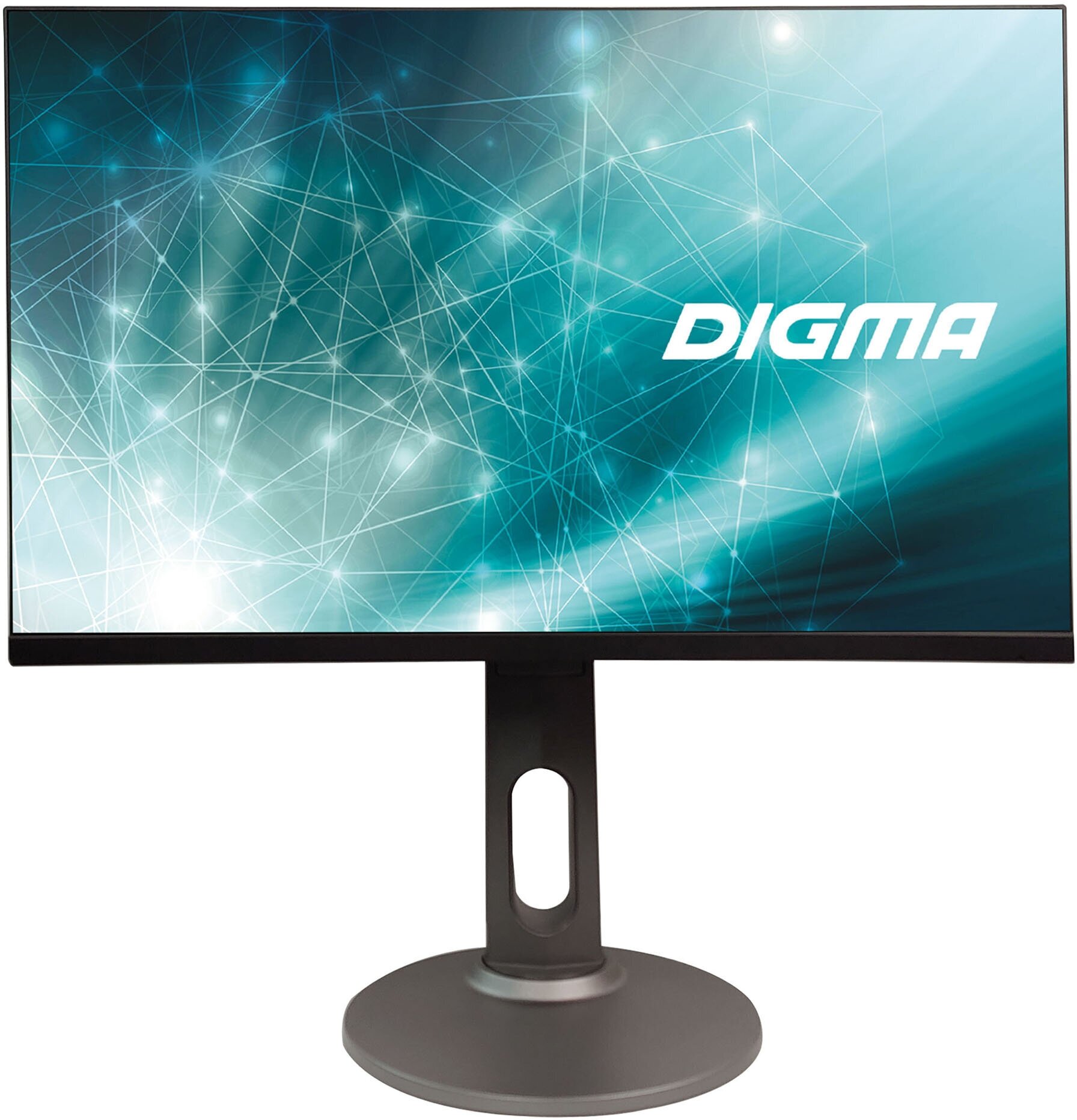 Монитор Digma 23.8" черный IPS LED 5ms 16:9 HDMI M/M матовая HAS Pivot 1000:1 250cd 178гр/178гр 1920x1080 DisplayPort FHD USB 4.8кг