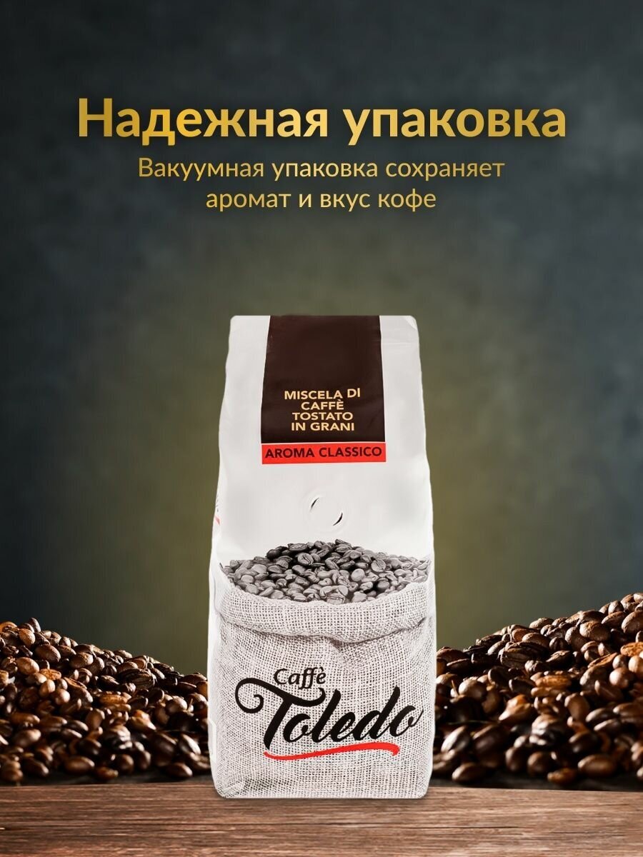 Кофе в зернах Aroma Classico 2кг (1+1кг) - фотография № 4