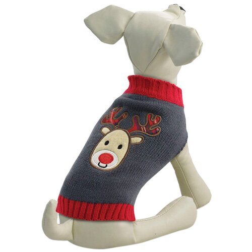 Свитер для собак Triol Олененок , XL унисекс свитер размер 52 белый