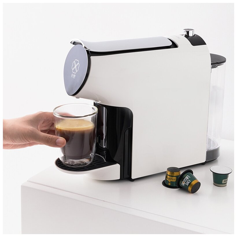 Кофемашина Scishare Smart Capsule Coffee Machine S1102 (White/Белый) - фотография № 5