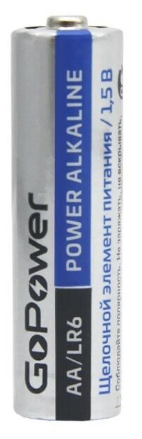 Батарейка GoPower LR6 AA BL4 Alkaline 1.5V (4/48/576) блистер (4 шт.) Батарейка GoPower LR6 AA (00-00015601) - фото №3