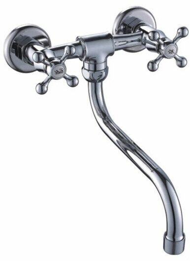 фото Смеситель мойки кран настенный эверест