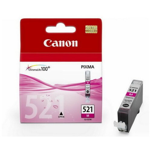 Картридж струйный Canon CLI-521M (2935B004) пур. для PIXMA iP3600/4600 струйный картридж t2 ic ccli 521m cli 521m cli 521 521m 521 canon пурпурный