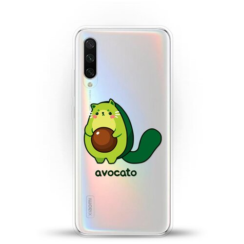 фото Силиконовый чехол авокадо-кот на xiaomi mi cc9e andy & paul