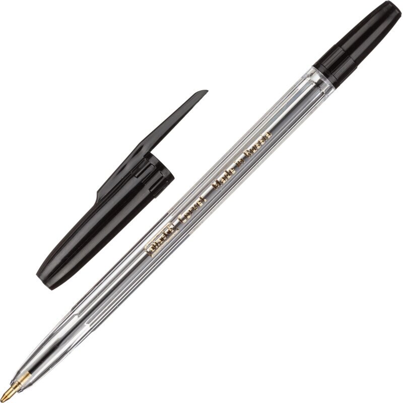 Ручка шариковая неавтомат. Attache Corvet черная, 0.7мм