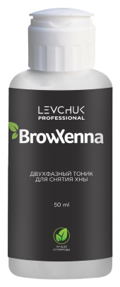 BrowXenna Двухфазный тоник для снятия хны 50 мл., бесцветный, 50 мл, 1 уп.