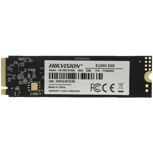 Твердотельный накопитель Hikvision 128 ГБ M.2 HS-SSD-E1000/128G тведотельный накопитель ssd m 2 pci e nvme 2 0 gen 4 0 x4 4tb samsung 990 pro r7450 w6900mb s with heatsink 1year mz v9p4t0cw