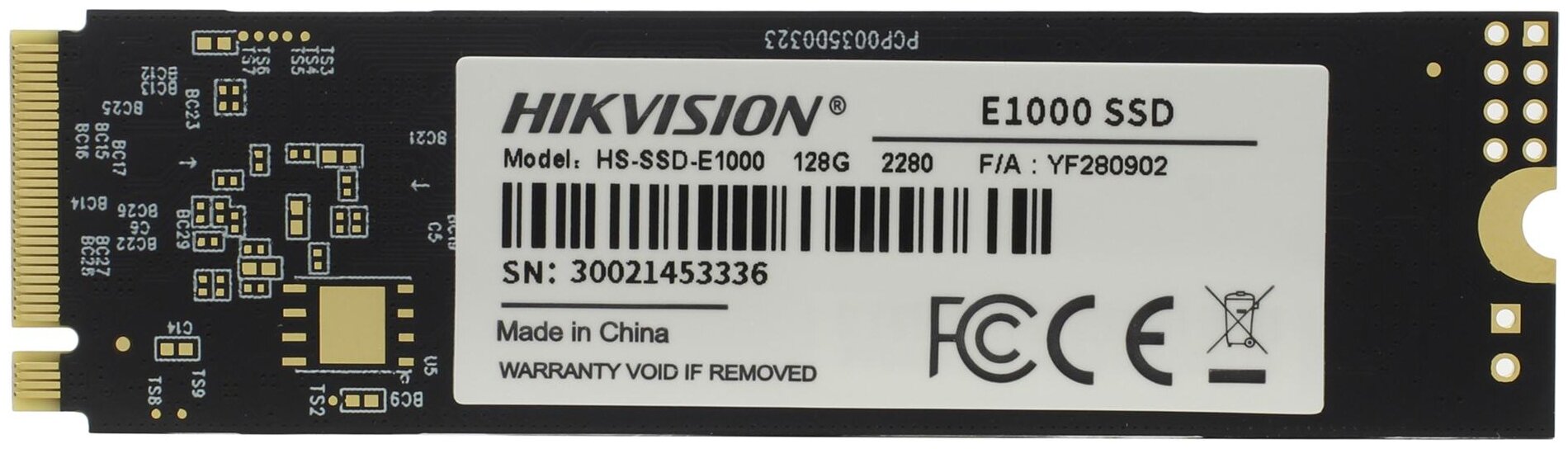 Твердотельный накопитель Hikvision 128 ГБ M.2 HS-SSD-E1000/128G