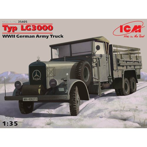 35405 ICM Typ LG3000, Германский армейский грузовик ІІ МВ (1:35)