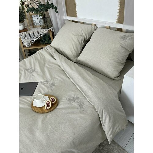 Комплект постельного белья Версаль, 2-х спальный, серый, наволочки 70х70
