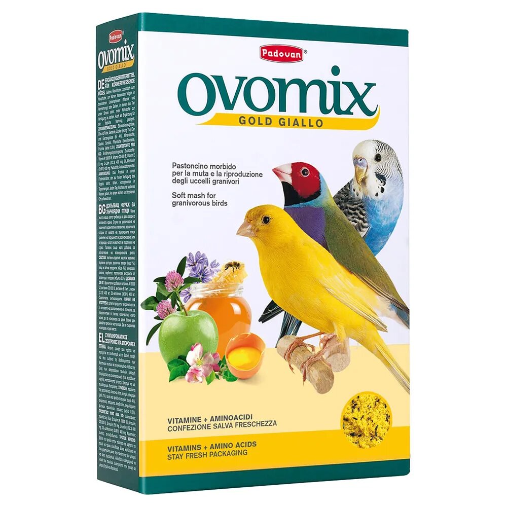 Корм для декоративных птиц дополнительный PADOVAN OVOMIX GOLD giallo (1 кг)