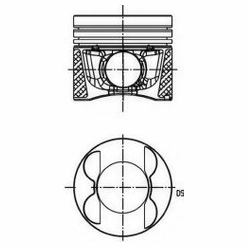 Поршень двигателя KOLBENSCHMIDT 40776620 для Mercedes C-CLASS C204, S204, W204, CLS C218, X218, E-CLASS A207, C207