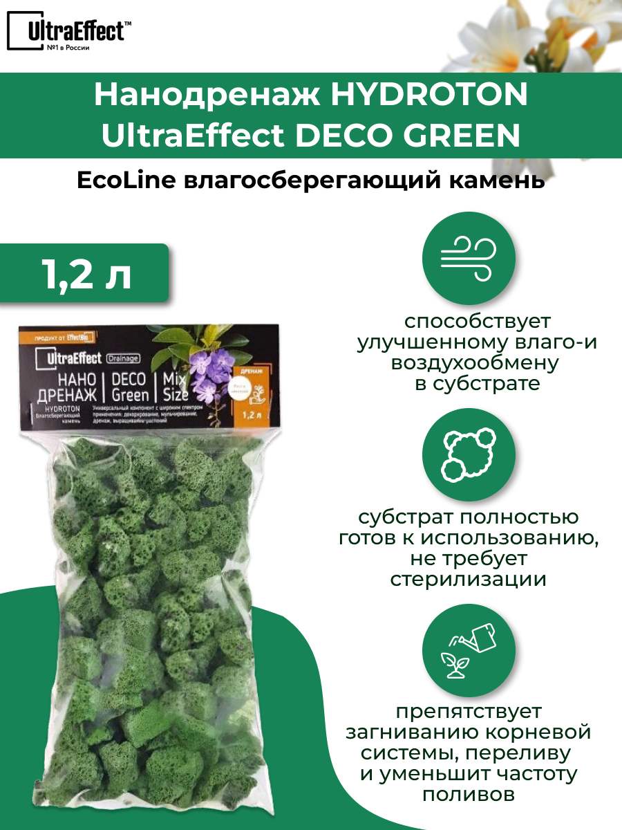 Нано дренаж UltraEffect Hydroton Deco Green