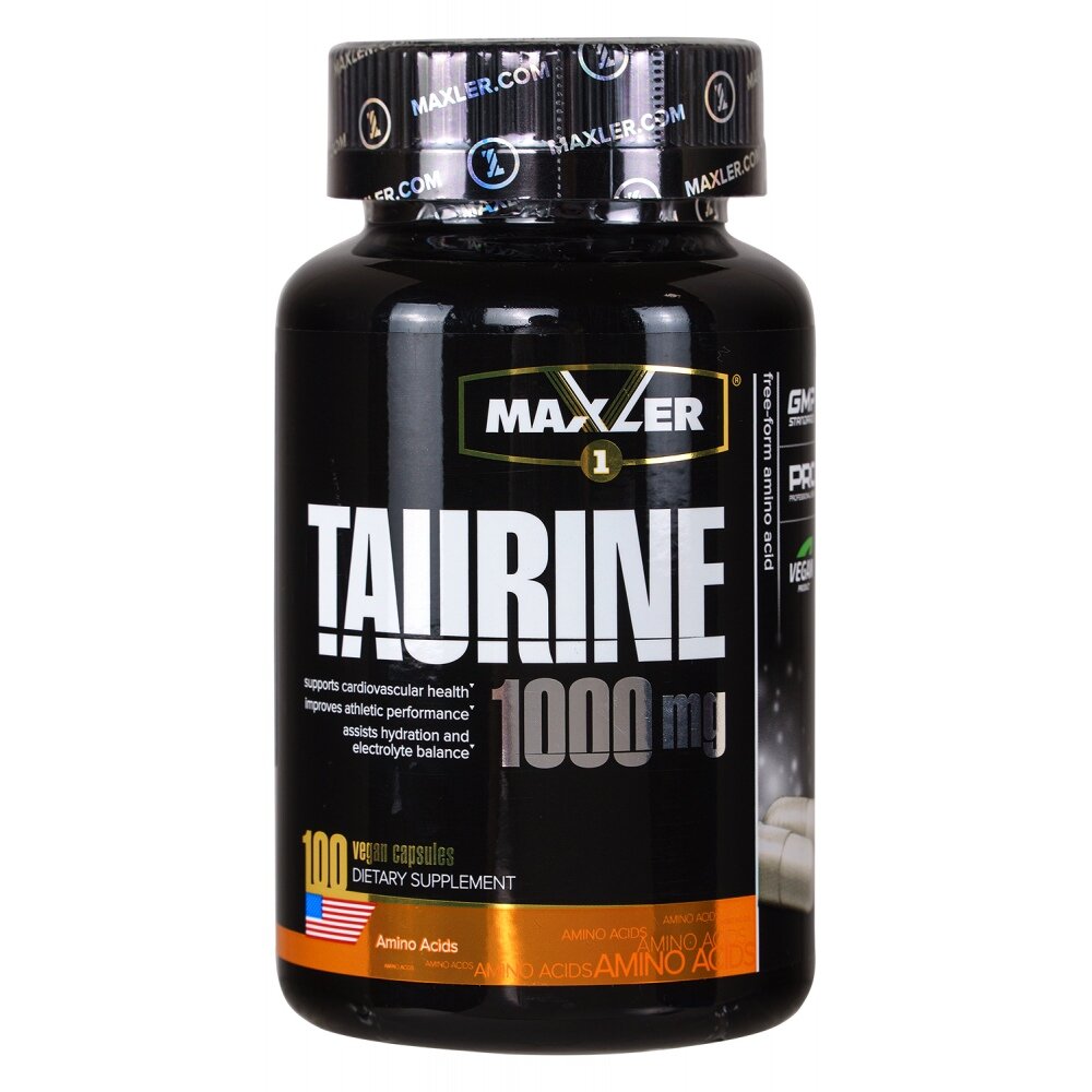 Taurine 1000 mg, 100 капсул веганских