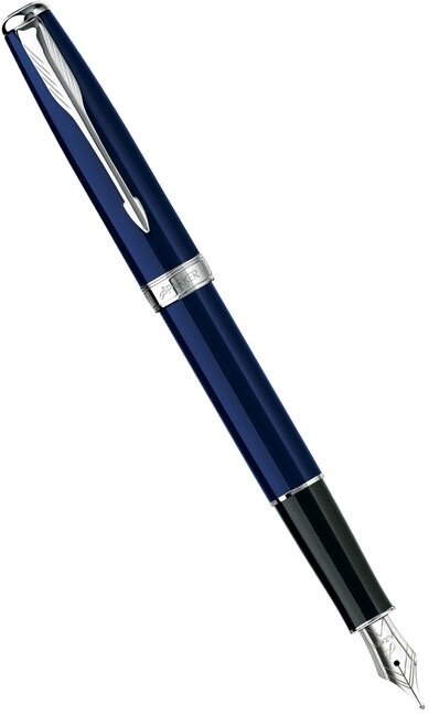 Parker S0833910 Ручка перьевая parker sonnet f539, lacquer blue сt (перо m)