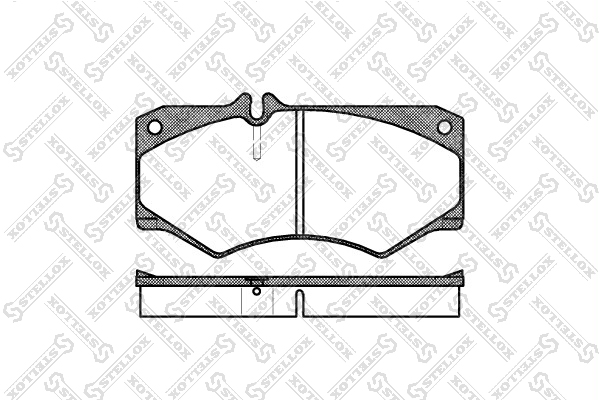 Колодки дисковые п. MB 207D-510D 77-94 перед Stellox 058 030-SX