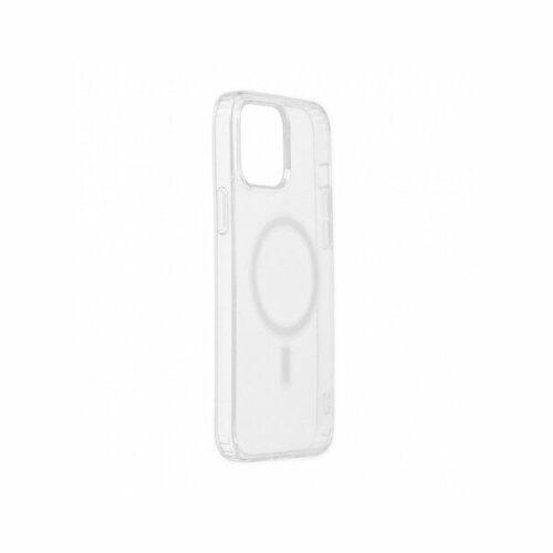 Накладка пластик mObility для iPhone 13, для MagSafe, с силиконовым краем, прозрачная
