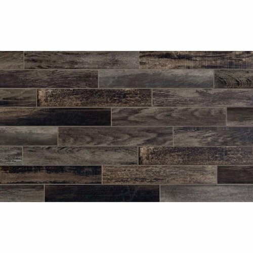 коллекция плитки global tile alaska Керамогранит Cir Alaska Black 6,5x40 см (0.83 м2)