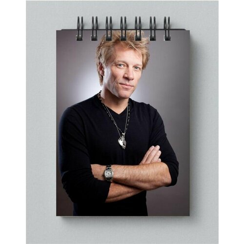 Блокнот Bon Jovi, Бон Джови №5, Размер А5, 15 на 21 см