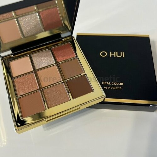 O HUI Роскошная палетка люксовых теней для век (5,4 гр ) Real Color Eye Palette No 01 Beige Moment