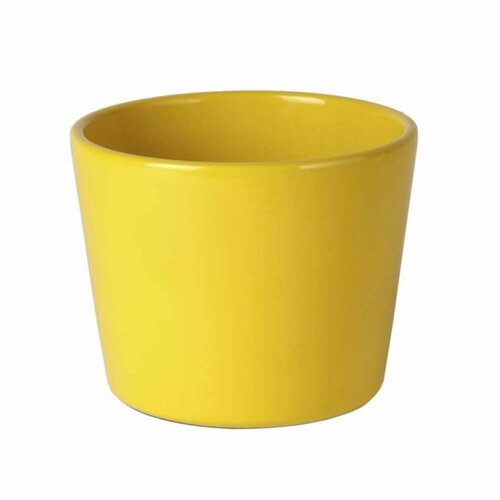 Кашпо керамическое Primrose желтое d13 см h10 см 1 л
