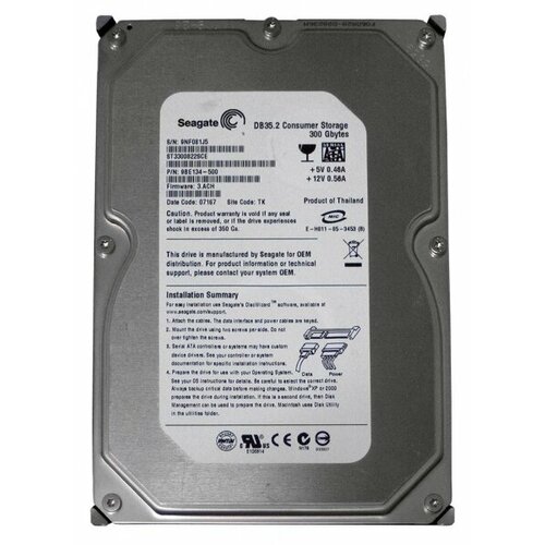 Жесткий диск Seagate ST3300822SCE 300Gb 7200 SATAII 35 HDD 858500₽