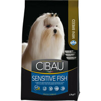 Cibau Sensitive Fish Mini с рыбой сухой корм для собак мелких пород 2,5кг