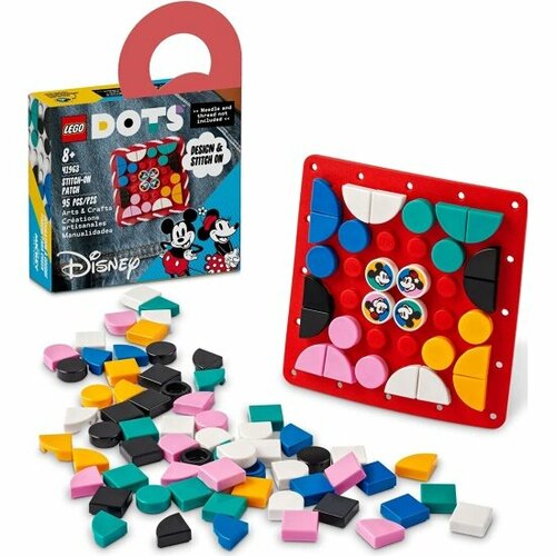 Набор для творчества Lego ® DOTS™ Disney 41963 Пластина-нашивка с тайлами «Микки и Минни Маус»