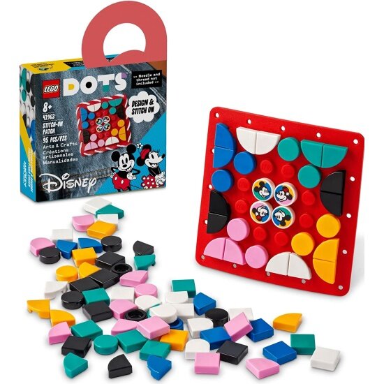 Набор для творчества LEGO ® DOTS™ Disney 41963 Пластина-нашивка с тайлами «Микки и Минни Маус»