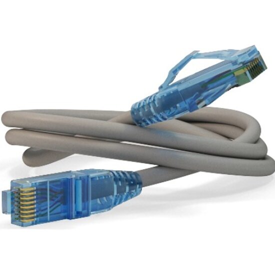 фото Патч-корд HYPERLINE PC-LPM-UTP-RJ45-RJ45-C6-0.5M-LSZH-GY U/UTP, Cat.6, LSZH, 0.5 м, серый