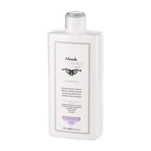 NOOK Leniderm Shampoo Шампунь для чувствительной кожи головы успокаивающий, 500 мл