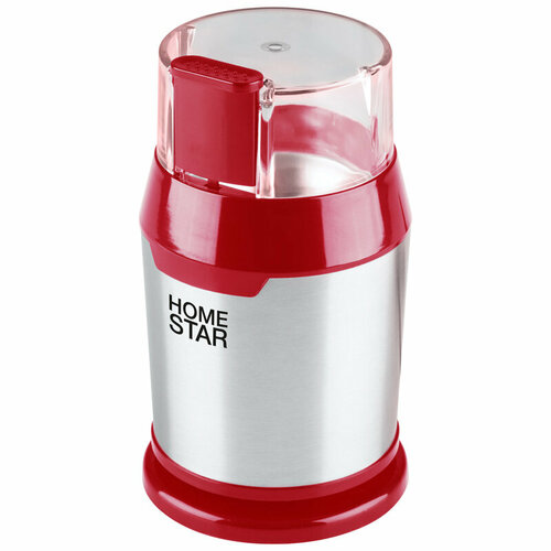 Кофемолка HomeStar HS-2036 цвет: красный, 200 Вт кофе в зернах бурбон живой кофе 200 г