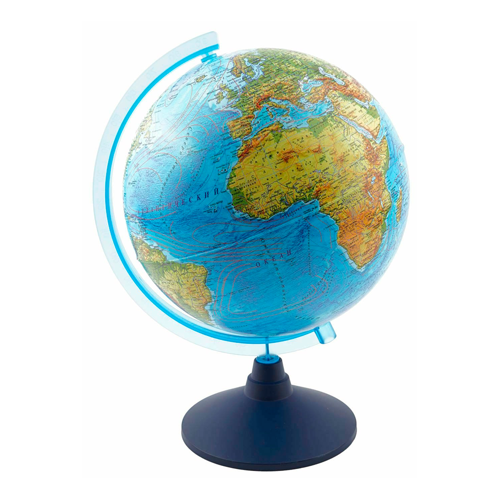 Глобус физический Globen Классик Евро 210 мм (Ке012100176), синий