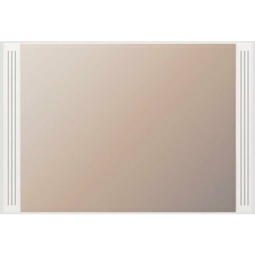 Зеркало настенное Ижмебель Виктория модуль 7 Белый глянец с порамибелая глянцевая ПВХ пленка 9192₽