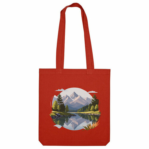 фото Сумка шоппер us basic, красный