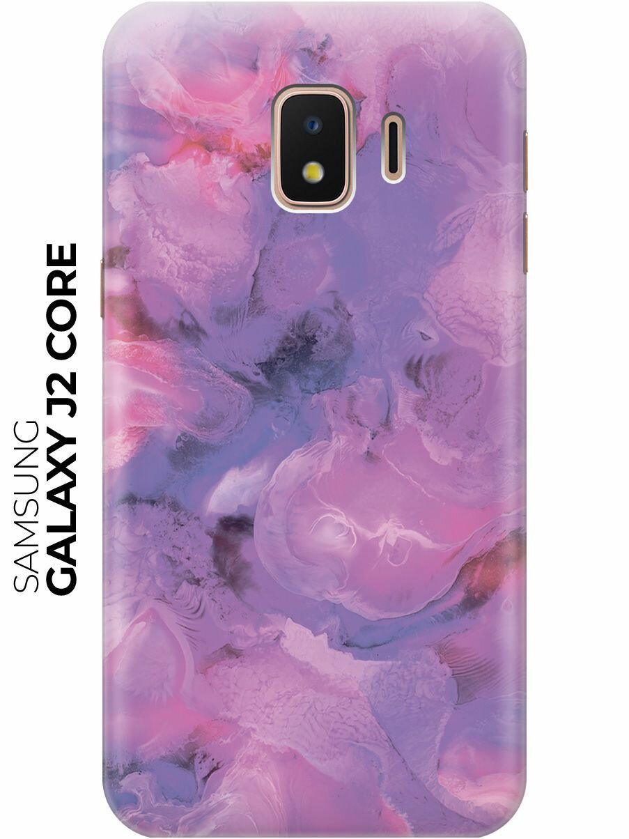 Силиконовый чехол Фиолетовая абстракция на Samsung Galaxy J2 Core / Самсунг Джей 2 Кор