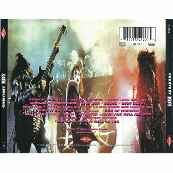 Компакт-диски, Mercury, KISS - Greatest Kiss (CD) Медиа - фото №2