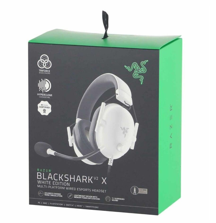 Razer Гарнитура Blackshark V2 X - White Razer RZ04-03240800-R3M1 - фото №14