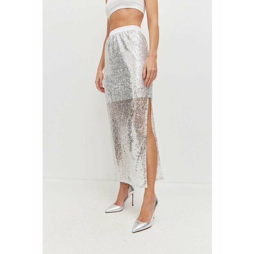 Юбка BORISO, размер 40/42, серебряный