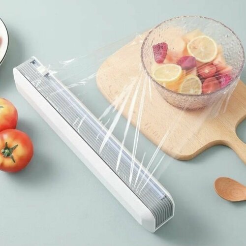 Кухонный рейлинг магнитный держатель резак для плёнок фольги и пергамента размером 36 см х 65 см х 7 см 999₽