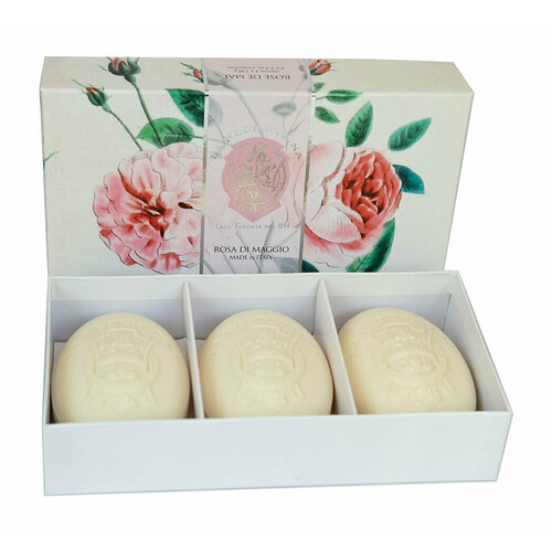 Набор мыла La Florentina Soap Set Rose of May подарочный набор мыла la florentina майская роза 2 шт 115 г