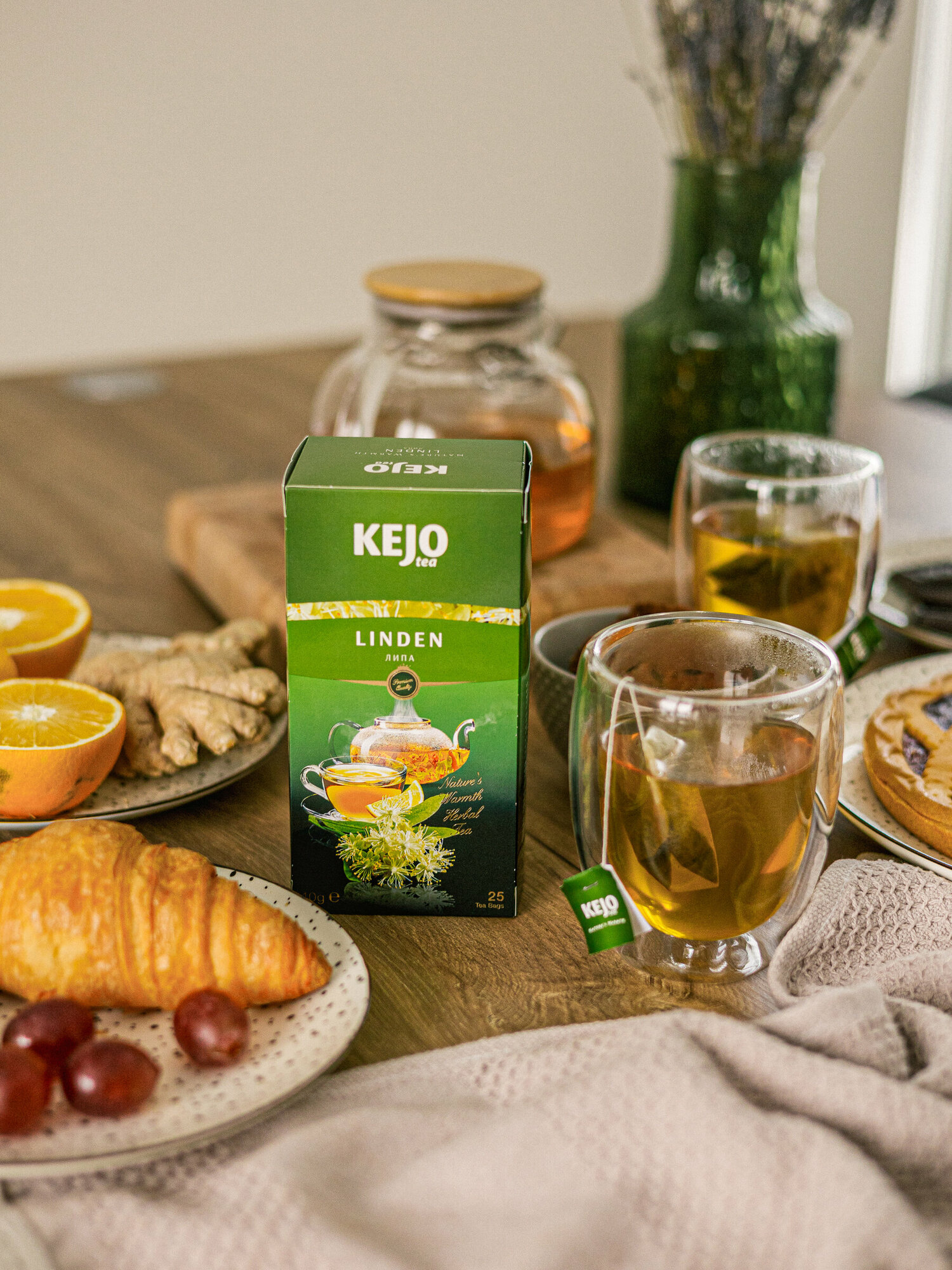 Чай травяной KEJO foods LINDEN, липа, 25 пак * 1,6 гр Kejo Tea - фото №6