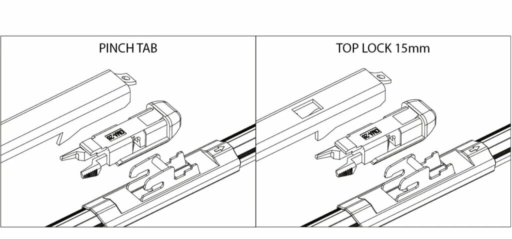 фото Адаптер щетки стеклоочистителя OSAWA (2 шт.) PINCH TAB, TOP LOCK 15 мм