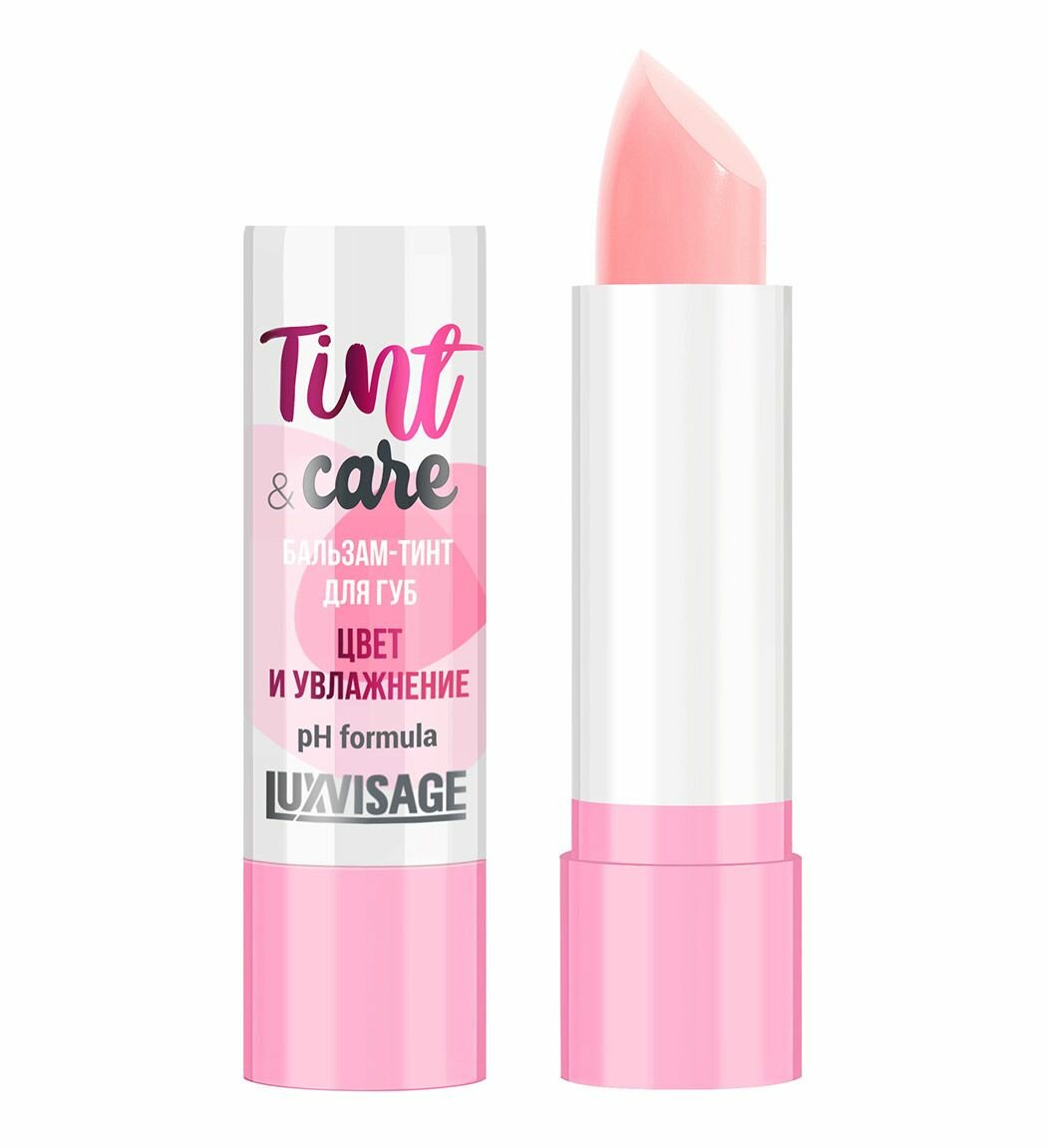 Бальзам-тинт для губ Tint & care pH formula LUXVISAGE тон 01 ROSE