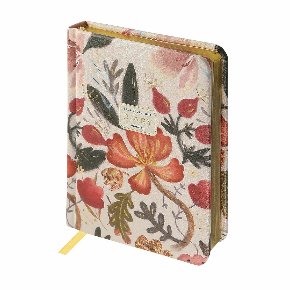 Ежедневник BrunoVisconti А6 "Нежные цветы" недатированный 240 стр.