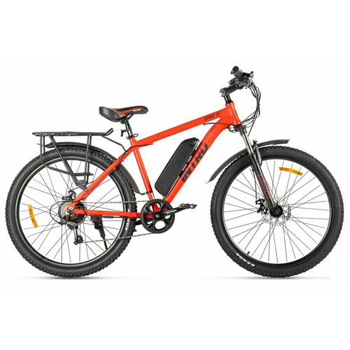 Электровелосипед INTRO Sport XT, Красно-черный, 27,5 дюймов, до 50 км на одном пробеге